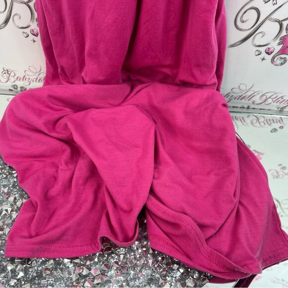 Planet Gold maxi dress long tank style sleeveless Vibrant Pink Maxi Dress - Picture 4 of 11